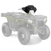 K-WINDSHIELD,ATV,LOW,BLACK