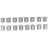 LUG NUT CHR 12MM FLAT 16P