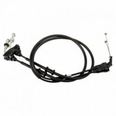 BLACK VINYL THROTTLE PUSH-PULL CABLE SET